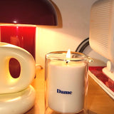 Dame Wild Lust, vela de massagem de lima, pêssego branco e ambreta